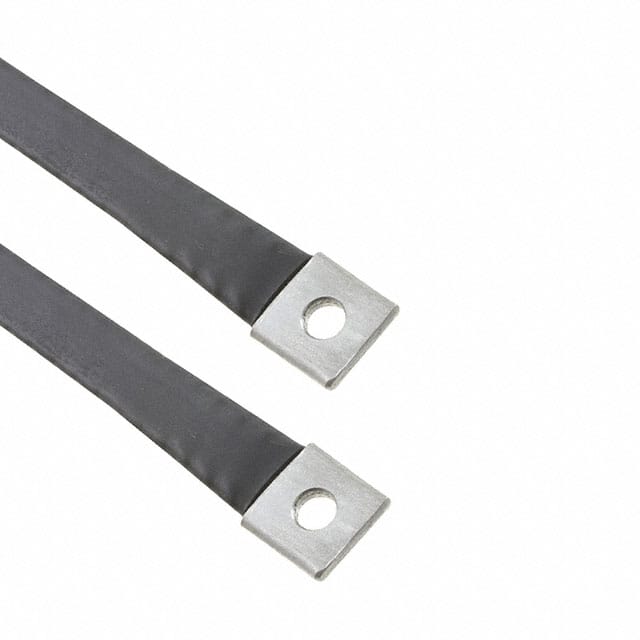 2076025017 GROUND BRAID FLAT W/TUBING 12"