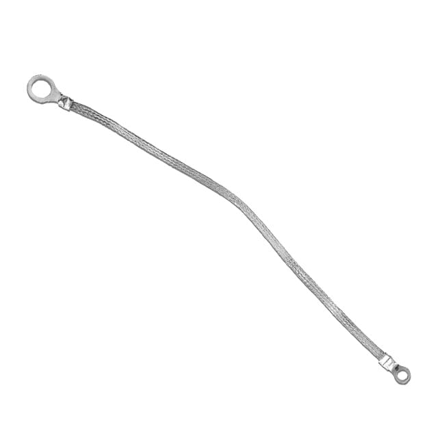 1/4-02-016 GROUND STRAP BRAIDED FLAT 0.25"