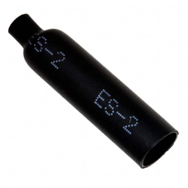 ES-CAP-NO.2-B9-0-35MM HEATSHRINK END CAP BLACK 7.4MM