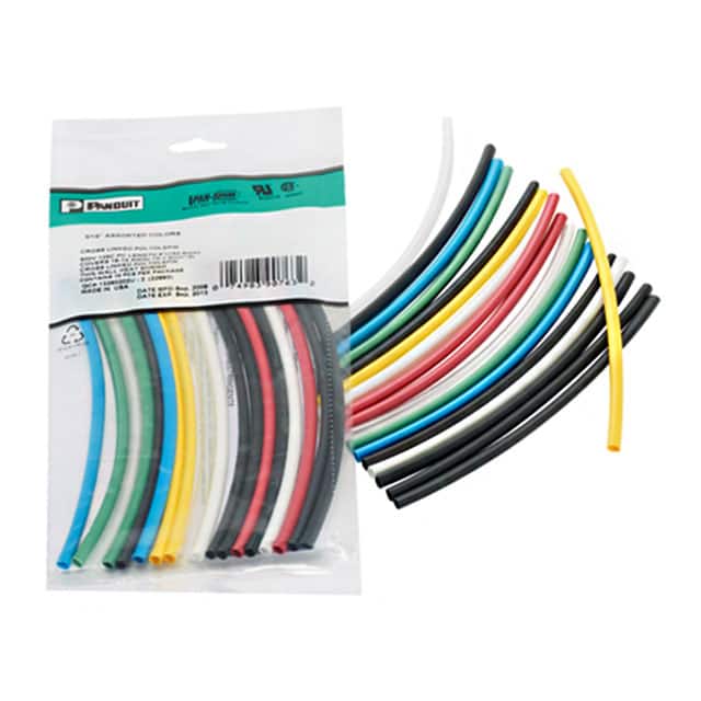 HSTT19-YK1 HEATSHRINK 3/16" X 0.5' MULTI
