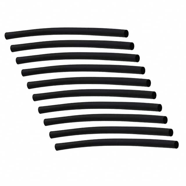 EPS200-1/4-6"-BLACK-10-10 PC PKS HEATSHRINK TUBING 1/4-6"