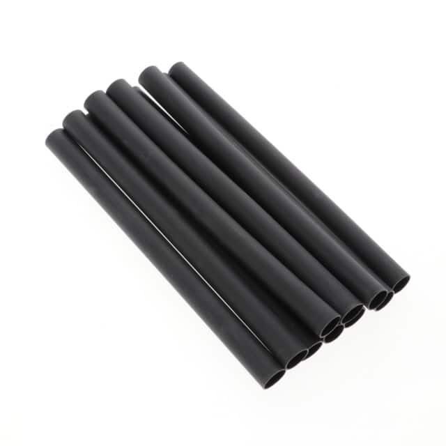 EPS300-3/8-6"-BLACK-10-10 PC PKS HEATSHRINK TUBING 3/8-6"