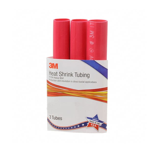 ITCSN-1100-9"-RED-12-3 PC PKS HEATSHRINK 1.1" X 0.75' RED