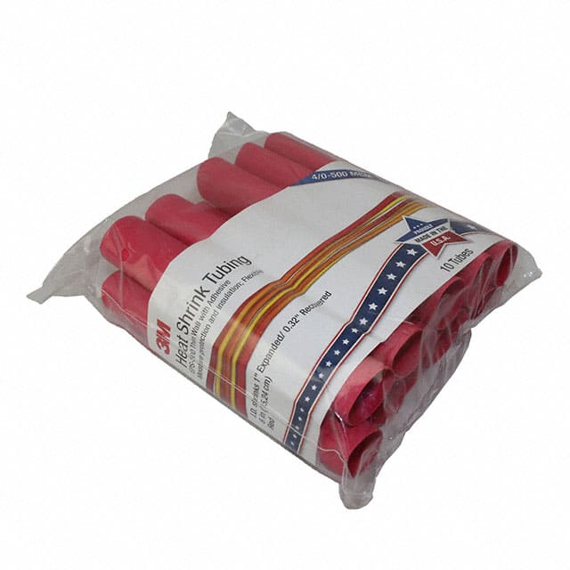EPS300-1-6"-RED-10-10 PC PKS HEATSHRINK TUBING 1-6"
