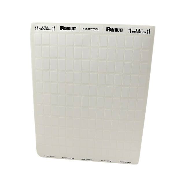 N050X075FJJ LABEL STANDARD 0.50" X 0.75" WHT