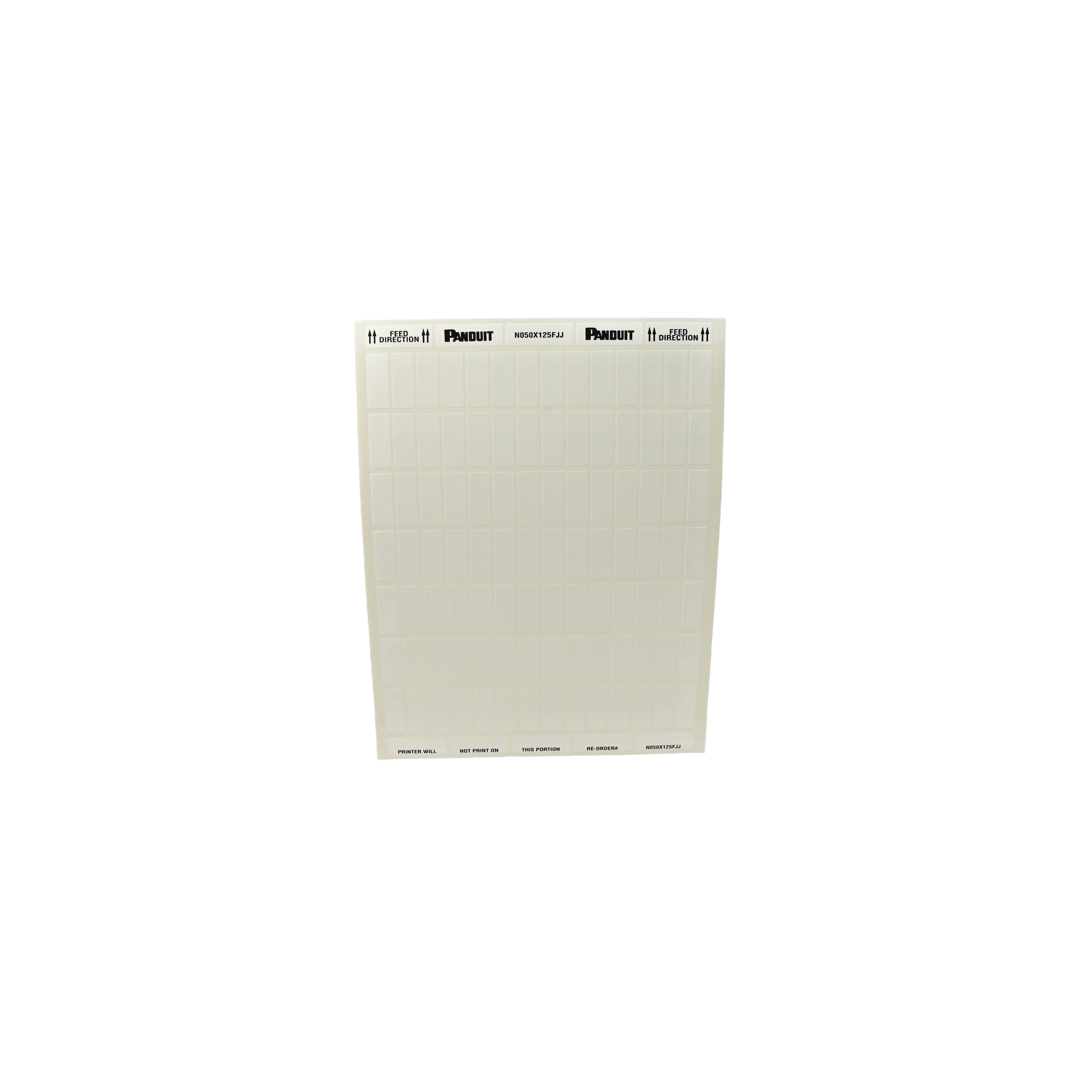 N050X125FJJ LABEL STANDARD 0.50" X 1.25" WHT