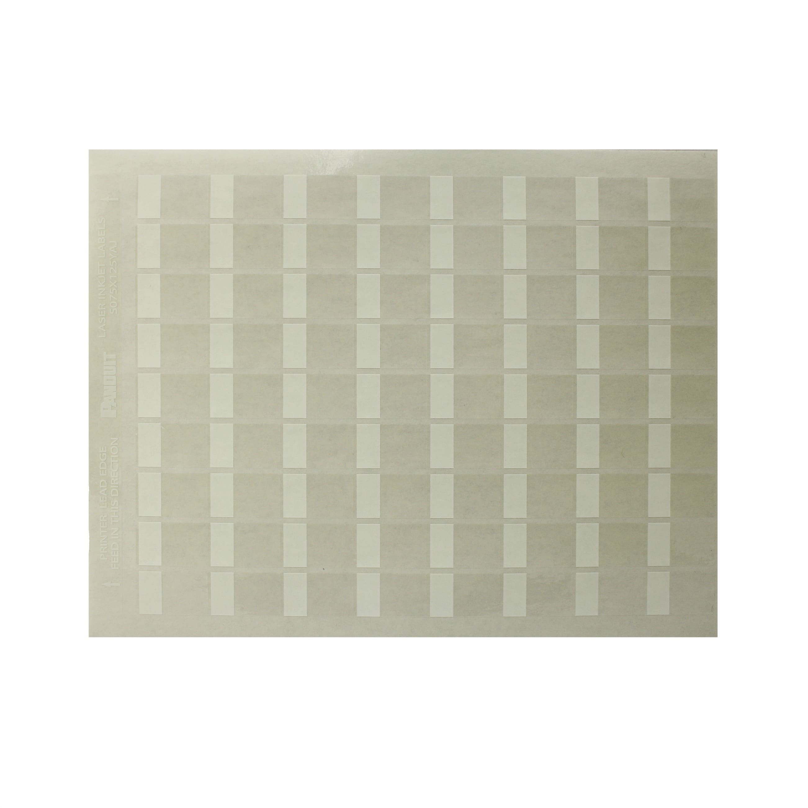 S075X125YAJ LABEL SELF LAMINATING WHT 72/SHT