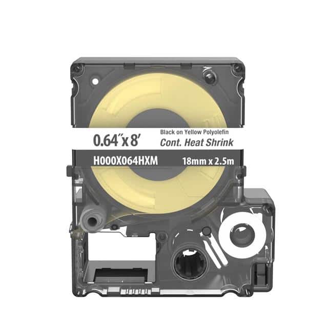 H000X064HXM CONT HS LABELS YL, 2:1 MILITARY-