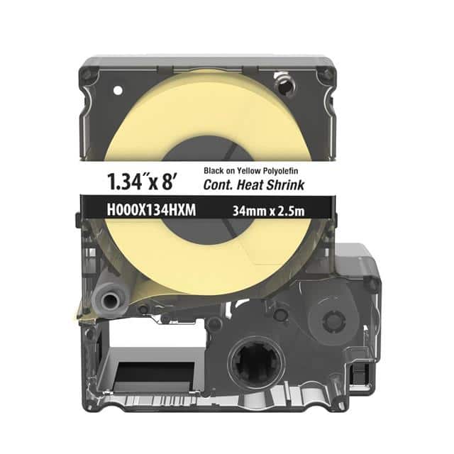 H000X134HXM CONT HS LABELS YL, 2:1 MILITARY-