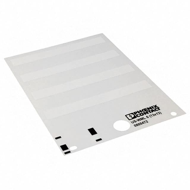 0800472 LABEL STANDARD 0.51" X 0.47" WHT