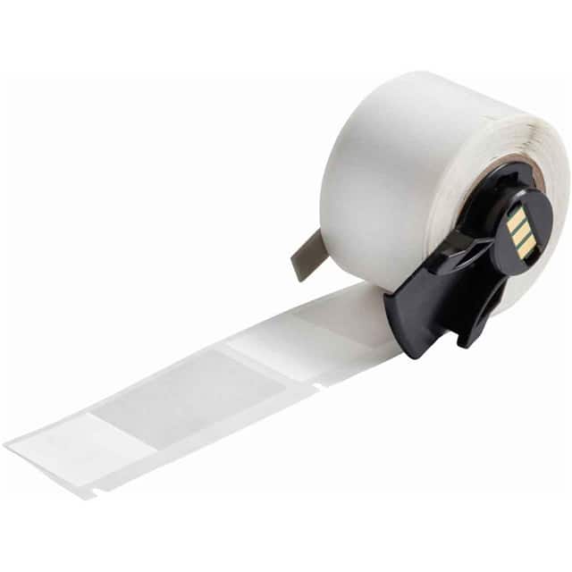 PTL-75-427 LABEL WHITE/CLEAR 1=100PCS