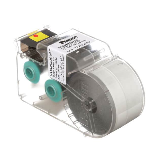 S100X220VAC LABEL SELF LAMINATNG 1"X2.2" WHT