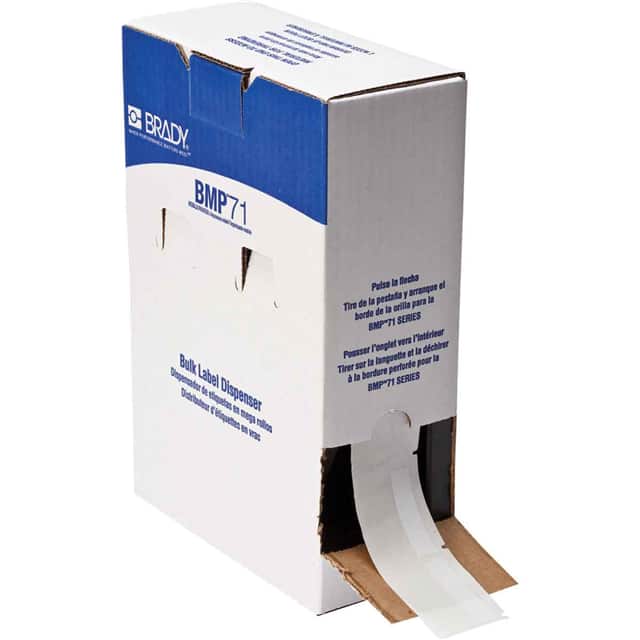 BM71-107-427 LABEL 1.5"HX2"W CLR/WH 1=1000PCS