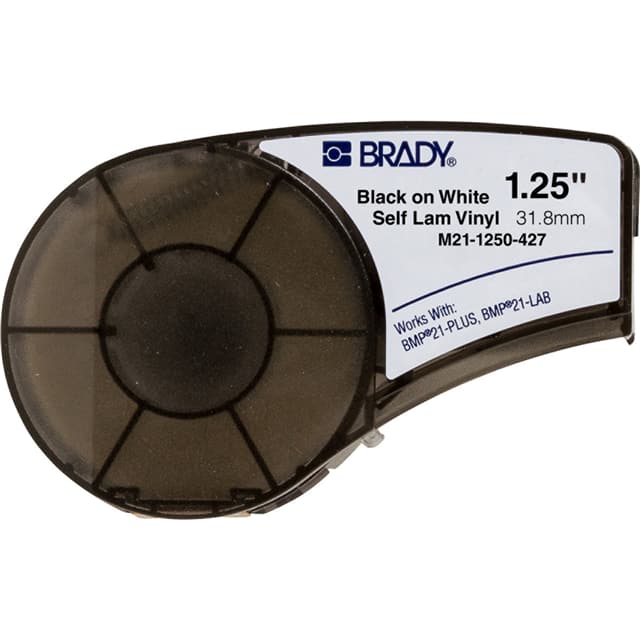 M21-1250-427 LABEL 1.25" W X 14' L CLR/WH