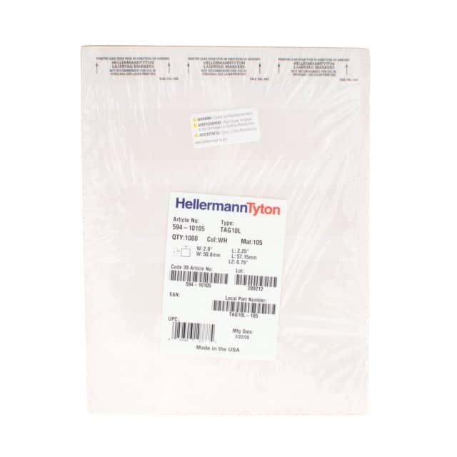 TAG10L-105 LABEL SELF LAMINATING WHT 1000PK
