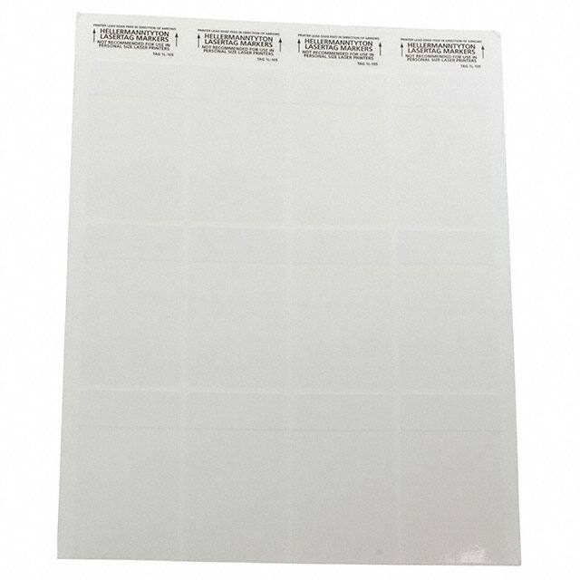 TAG1L-105 LABEL SELF LAMINATING WHITE