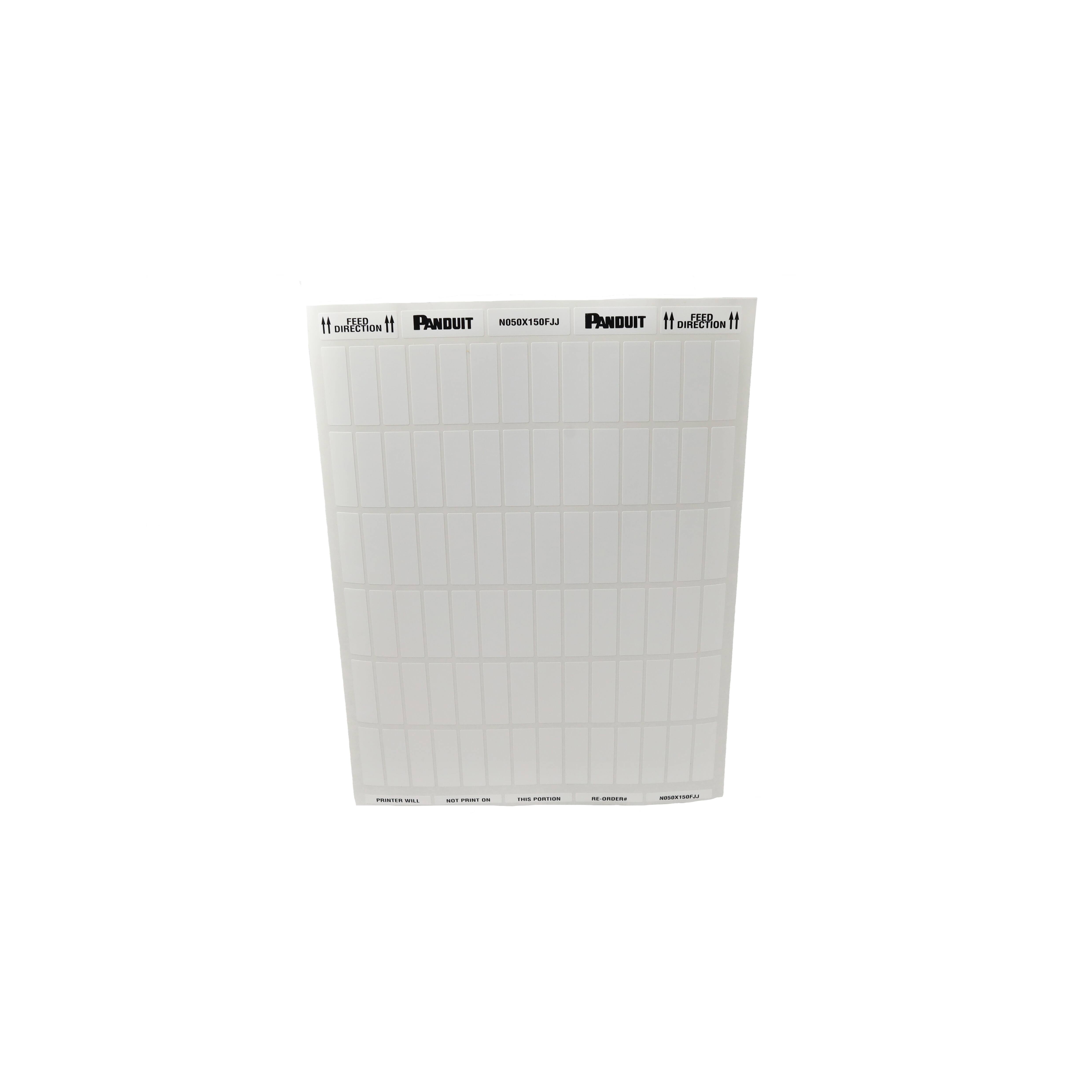 N050X150FJJ LABEL STANDARD 0.50" X 1.50" WHT