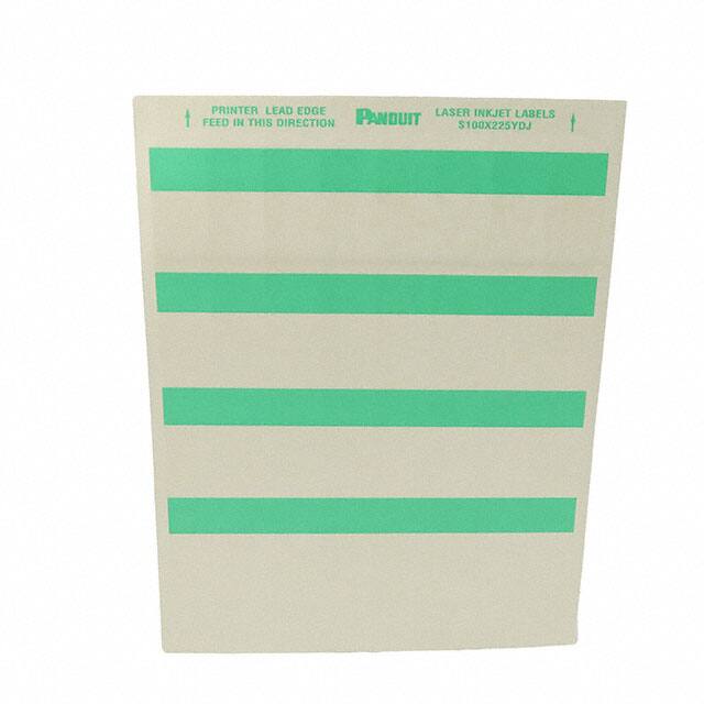 S100X225YDJ LABEL SELF LAMINATING GRN 32/SHT