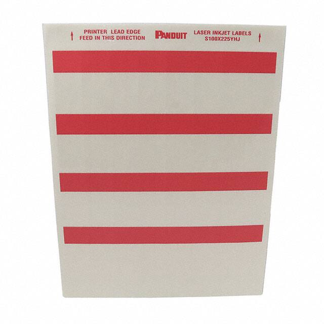 S100X225YHJ LABEL SELF LAMINATING RED 32/SHT
