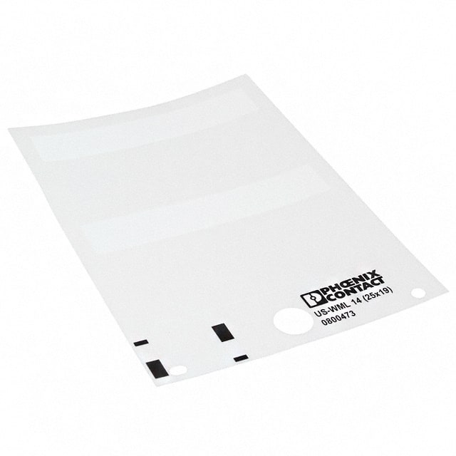0800473 LABEL STANDARD 1" X 0.75" WHT