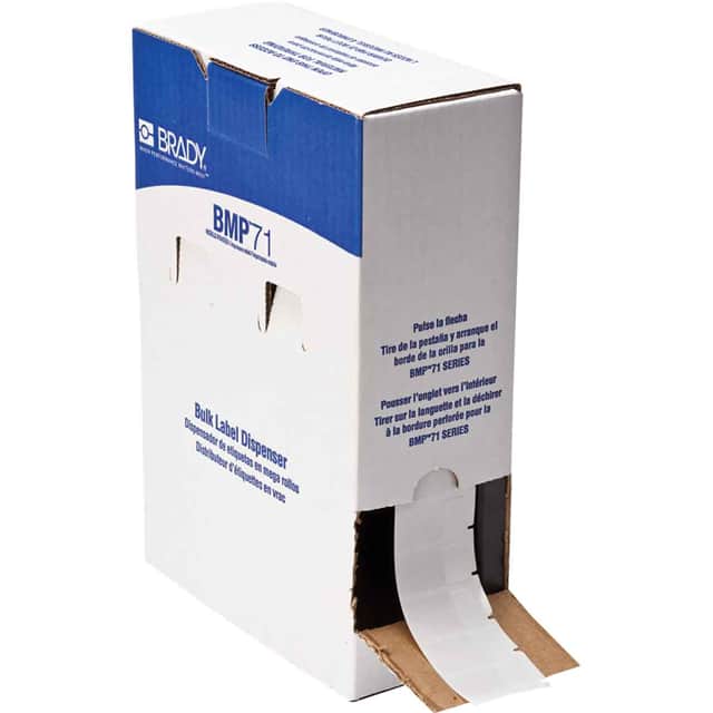 BM71-30-427 LABEL 1.5"HX0.75"W WHT 1=2500PCS