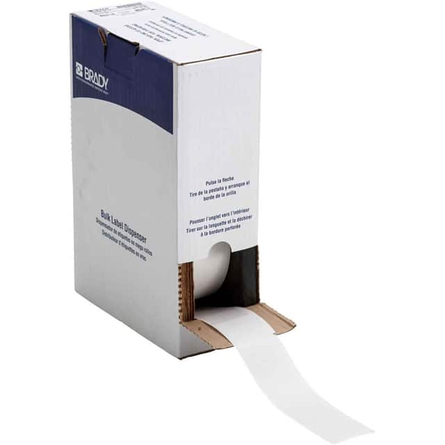 BM71-34-427 LABEL 6" HX1.5"W CLR/WH 1=500PCS
