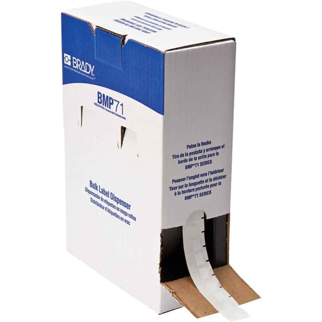 BM71-11-498 LABEL 0.75"HX0.5"W WH 1=5000PCS