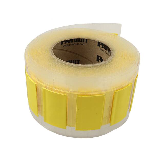 H200X122H2T-2 LABEL HEAT SHRINKABLE 2SIDE YLW
