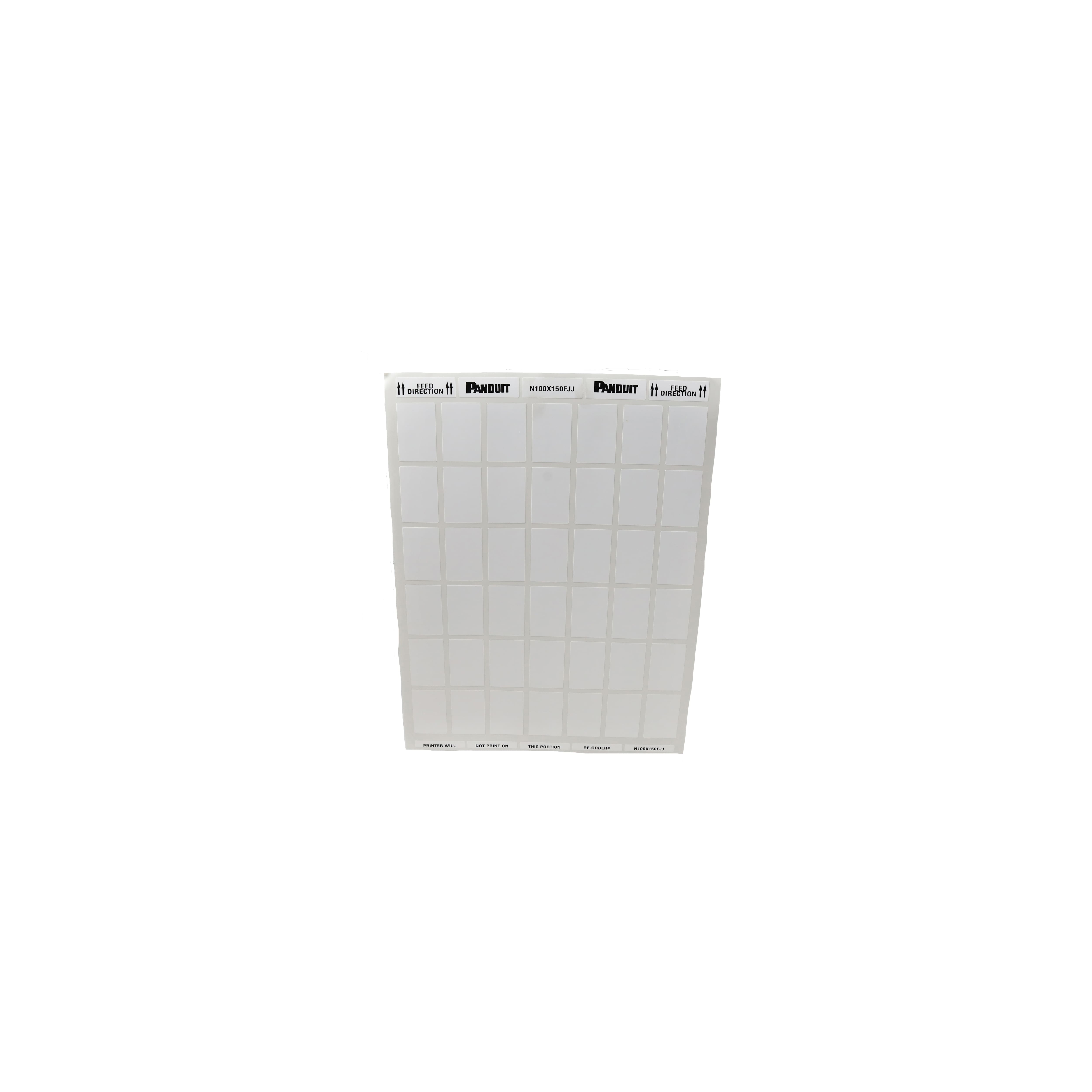 N100X150FJJ LABEL STANDARD 1" X 1.50" WHT