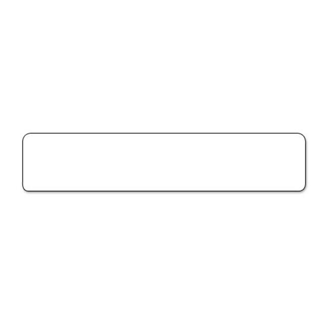 596-00420 LABEL STANDARD 2.63" X 0.59" WHT