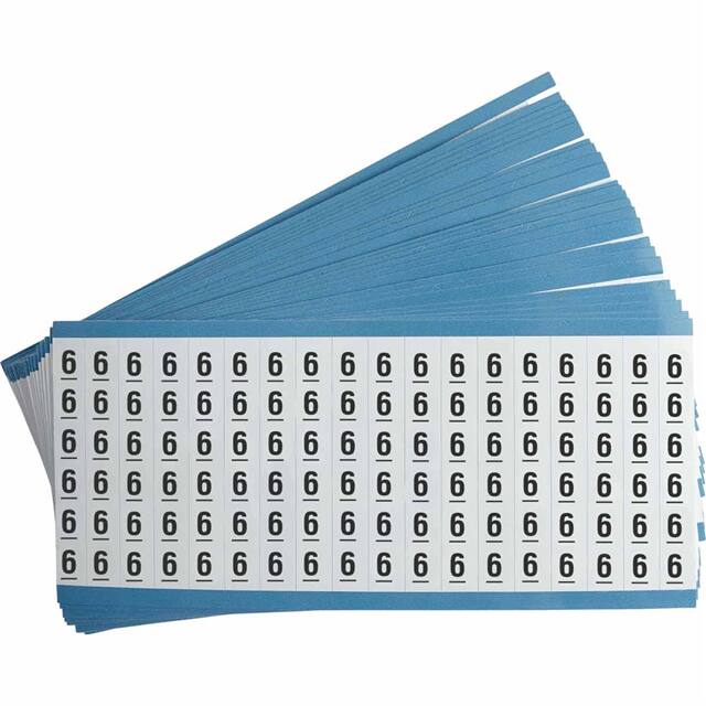 CAB-6-PK WIRE MARKER, 3.5 IN H X 0.5 IN W