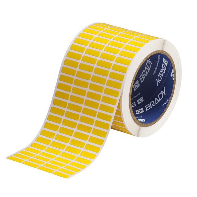 THT-1-472-10-YL LABEL, 0.25 IN H X 0.75 IN W