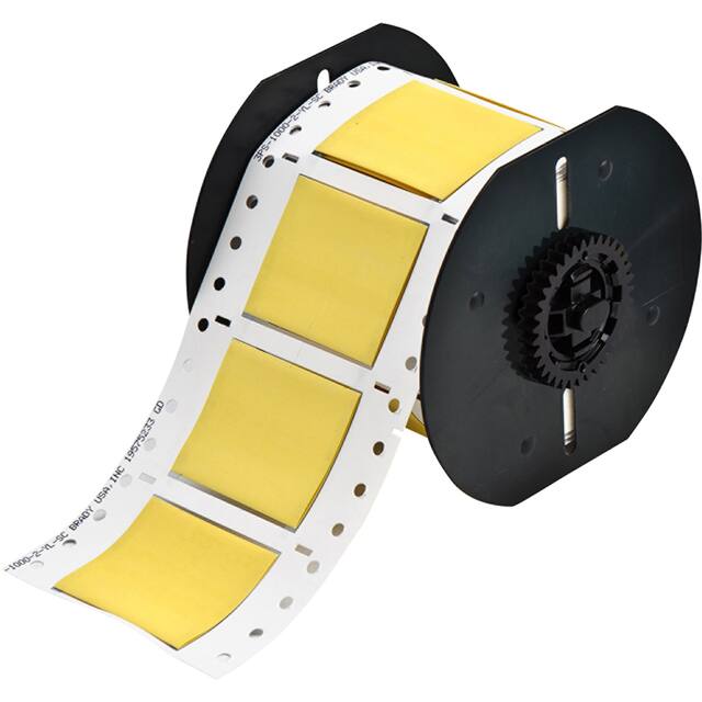 B33D-1000-2-344YL B33, B344 DS, YELLOW, 1.6 X 2",