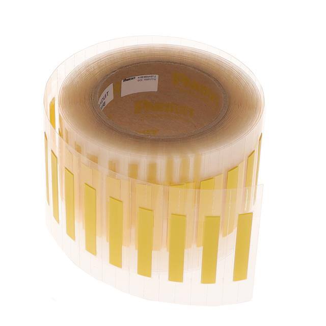 H100X034HST-2 LABEL HEAT SHRINKABLE 2SIDE YLW