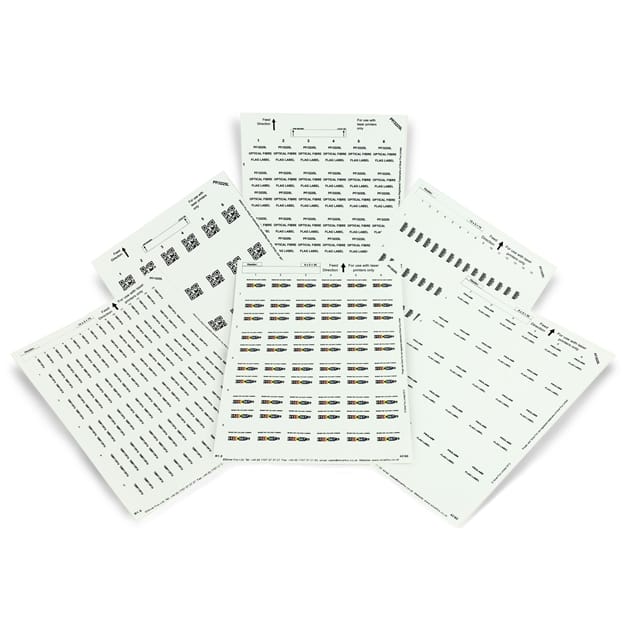 PF/1020L(10) FIBRE OPTIC FLAG LABELS