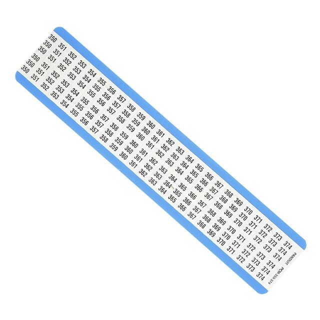 PCM-37 WIRE MARKR CARD 6.4MMX38.1MM WHT
