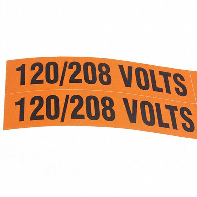 PCV-120/208BY WIRE MARKER ADH 114.3X28.7MM 5PC