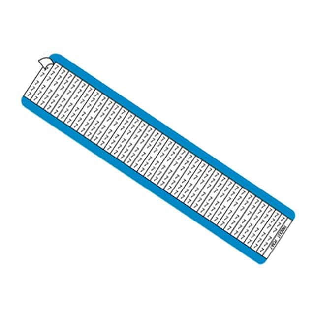 PCM-41 WIRE MARKR CARD 6.4MMX38.1MM WHT