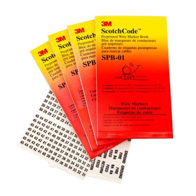 SPB-04 WIRE MARKR BOOK 5.6X34.8MM 150EA