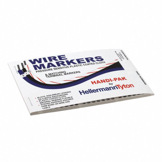 TCWM15 WIRE MARKR BOOK 6.4MMX41.3MM WHT