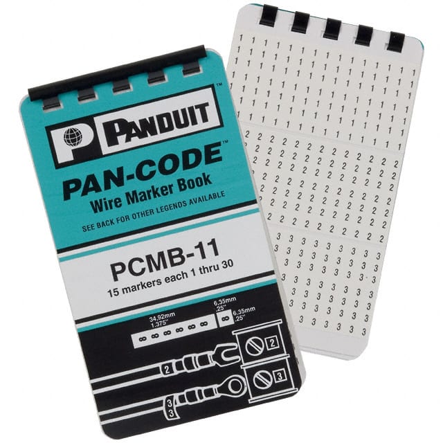 PCMB-11 WIRE MARKR BOOK 5.6X34.9MM 10PGS