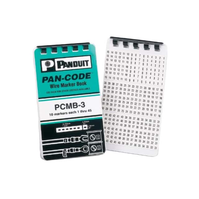 PCMB-8 WIRE MARKR BOOK 5.6X34.9MM 10PGS