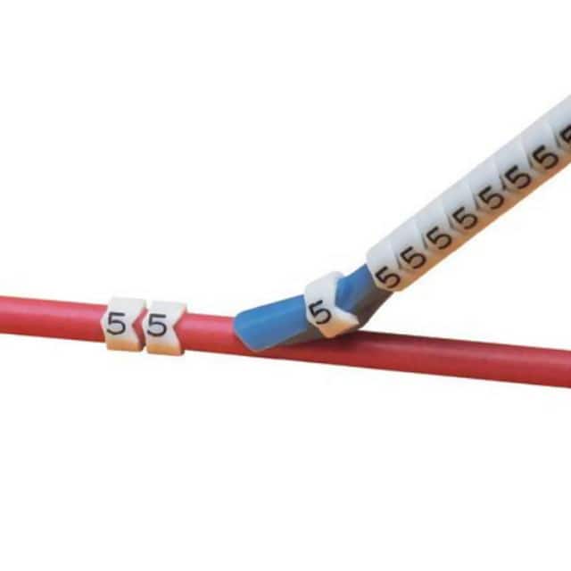 PCA11-2 WIRE MARKER CLIP-ON WHITE 300PC