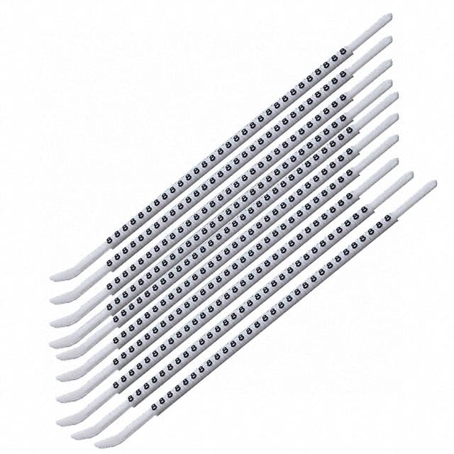 PCA13-8 WIRE MARKER CLIP-ON WHITE 300PC