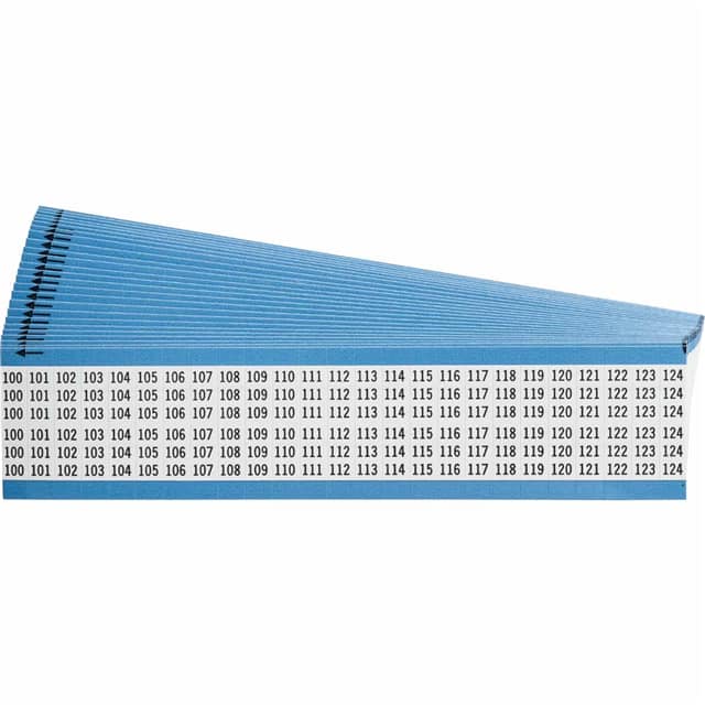WM-100-124-PK WIRE MARKER 1.5"H WHITE 1=25PCS