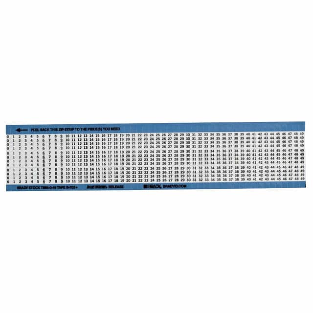 TMM-0-49-PK WIRE MARKER 0.5"H WHITE 1=25PCS