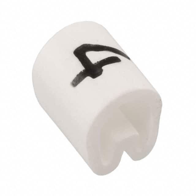 EC0384-000 WIRE MARKER PUSH ON 4.5MM WHITE