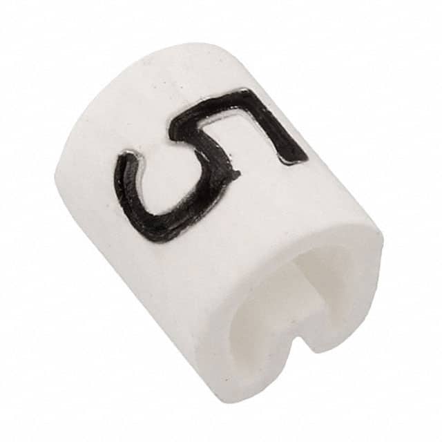 EC0385-000 WIRE MARKER PUSH ON 4.5MM WHITE