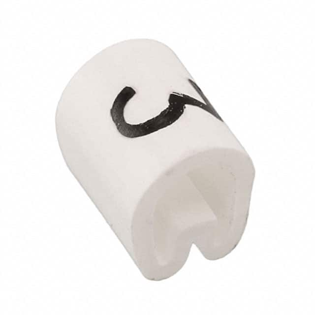 EC0383-000 WIRE MARKER PUSH ON 4.5MM WHITE