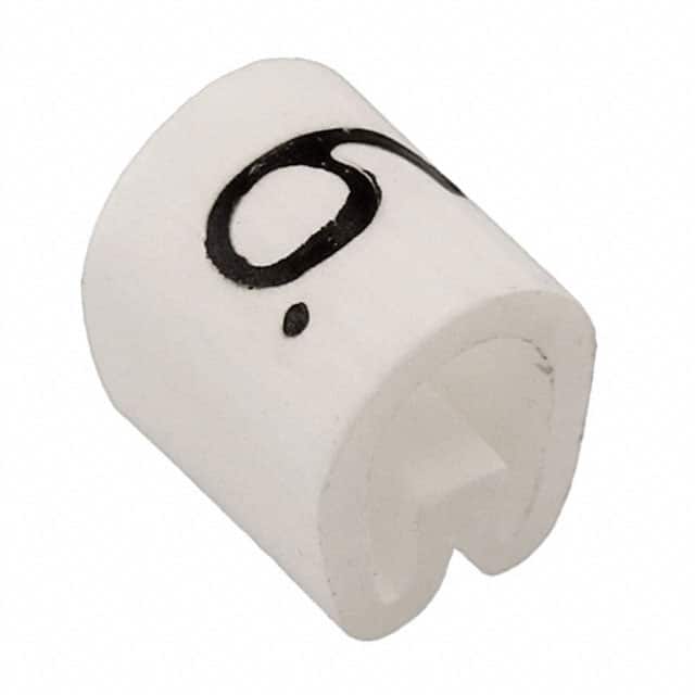 EC0386-000 WIRE MARKER PUSH ON 4.5MM WHITE